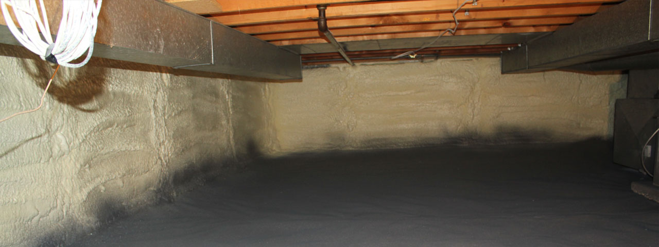 Portland spray foam insulation for crawl spaces